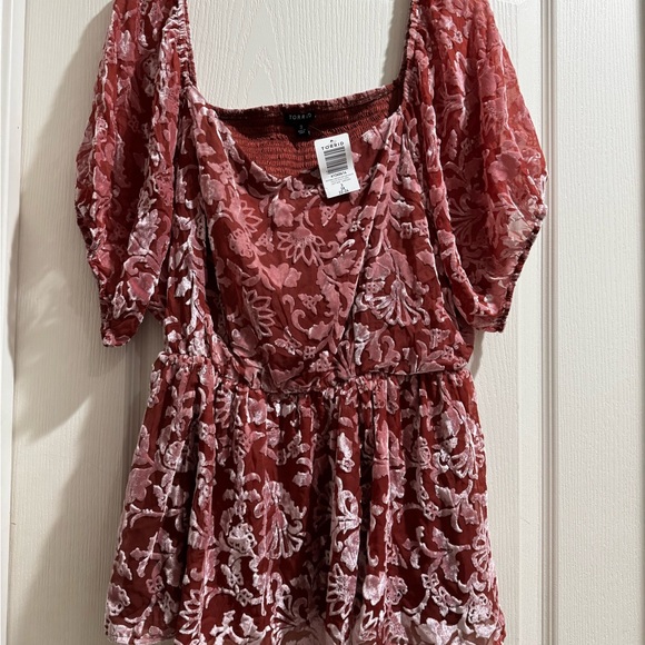 torrid Tops - Torrid Burgundy Floral Blouse
